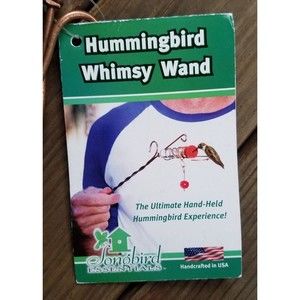 NEW Hummingbird Whimsy Wand Hand Feeder - Copper